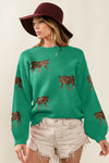 Greta Slouchy Sweater in Smokey Brown