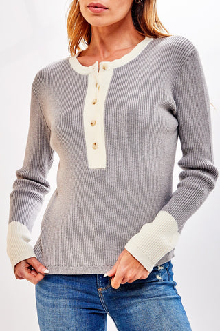Gretchen Fitted Long Sleeve Top