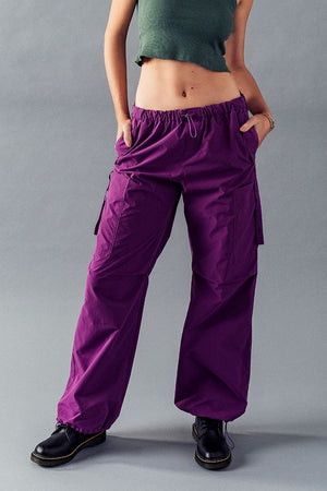 Carli Cargo Pants in Violet