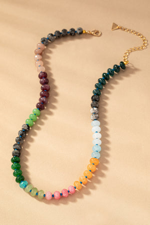 Natural Agate Beaded Necklaces