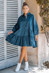 Lizzy Cotton Maxi Shirt Dress by Blu Ivy