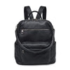 Galloway Vegan Leather Black Backpack by Urban Expressions