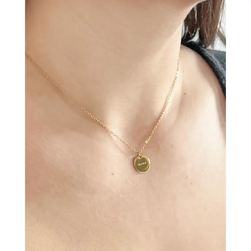 God Is Greater Coin Necklace by Beljoy