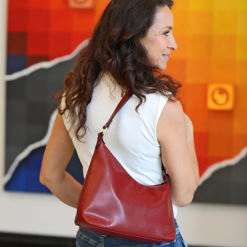 Fiamma Hobo Bag in Red