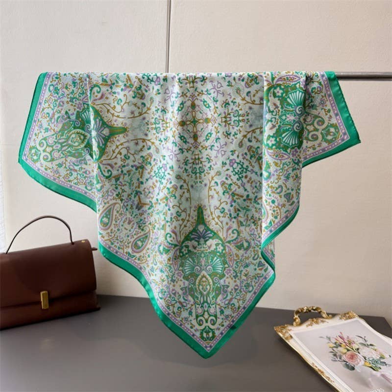 Vintage Paisley Print Bandana Scarf