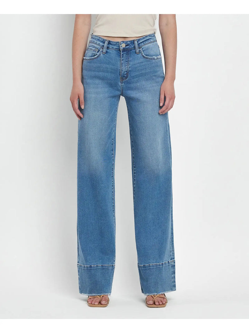 Olivia High Rise Wide Jeans by Vervet by Flying Monkey