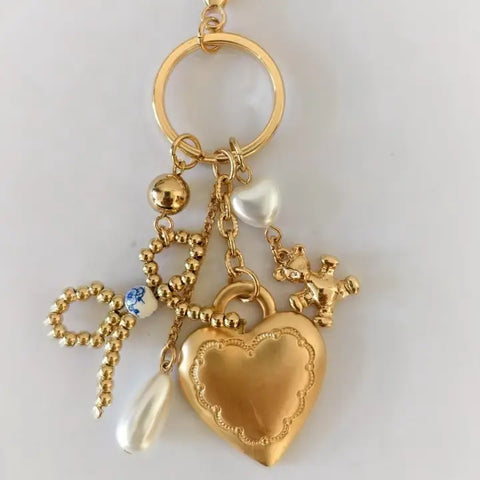 Tiny Strawberry Pendant Necklace in Gold