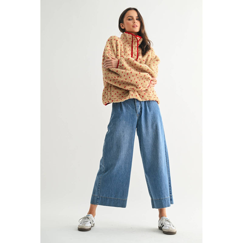 Heart Sherpa Fleece Jacket by Wishlist