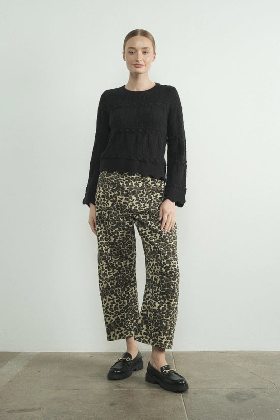 Suzie Animal Print Barrel Pant