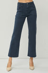 Gia Tummy Control High Rise Crop Wide Jeans by Risen