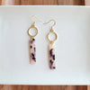 Gold Triple Dangle Earrings