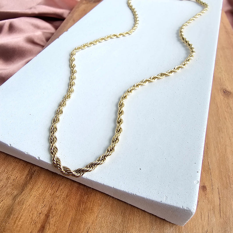 Luxe Gold Rope Chain 18"