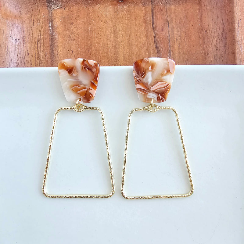 Ariana Earrings in Rust