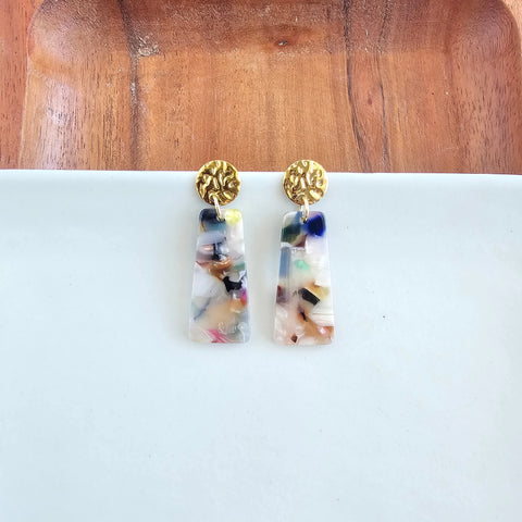 Quinn Earrings in Camo