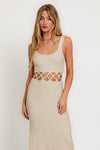 Gloria Crochet Sleeveless Midi Dress