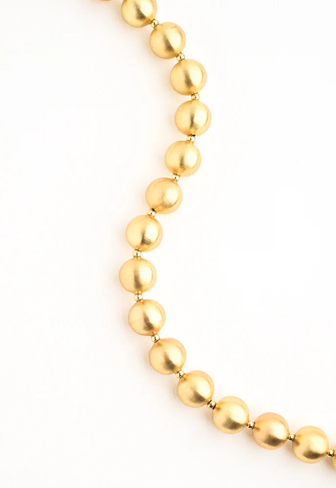 En Vogue Ball Necklace in Gold by Starfish Project