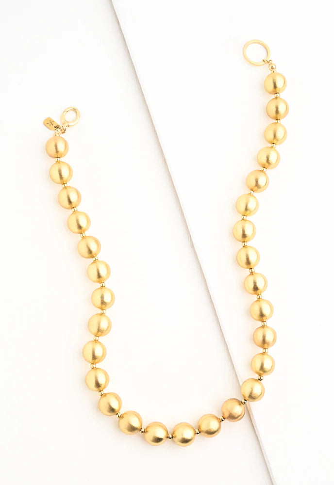 En Vogue Ball Necklace in Gold by Starfish Project
