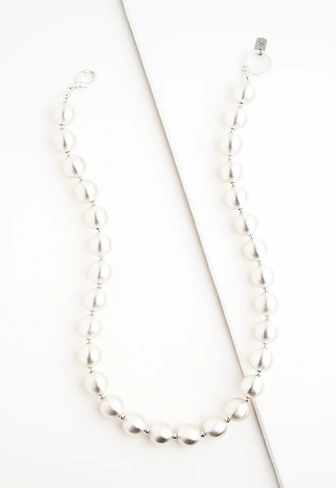 En Vogue Ball Necklace in Silver by Starfish Project