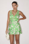 Tulip Print Satin Bias Cut Maxi Dress by Bailey Rose