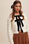 Cayley Striped Eyelet Pullover