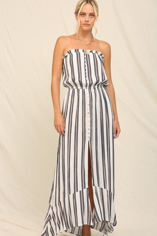 Melody Vertical Stripe Maxi Dress