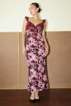 Emmy Bodycon Maxi Dress With Belt in Emerald Green
