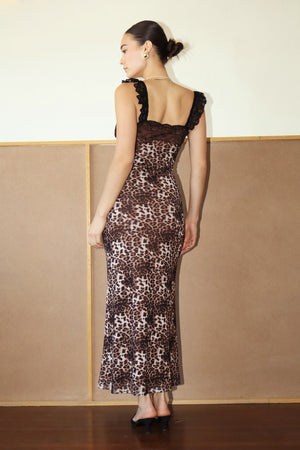 Bailey Leopard and Lace Dress