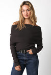 Amy Cropped Cotton Rib Knit Top