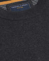 Keith Black Heather Crew Neck Sweater