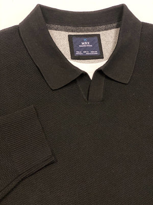 Modern Johnny Sweater in Black