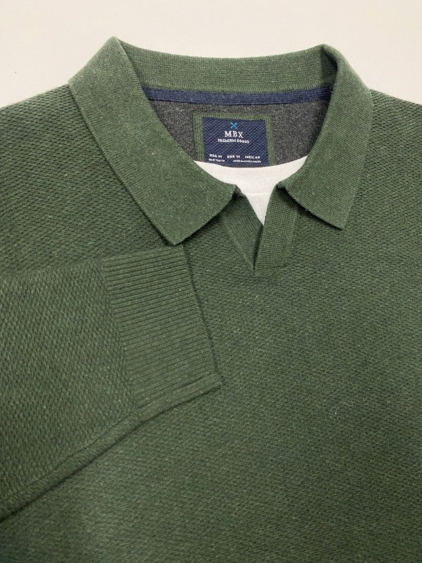 Modern Johnny Sweater in Green