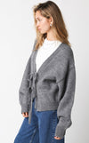 Casey Tie Front Cardigan Sweater by Olivaceous