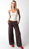 Jenny Casual Pant in Brown by Olivaceous