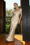 Lenora Paisley Print Satin Dress