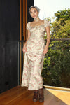 Lenora Paisley Print Satin Dress