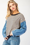 Lyla Stripe Elevated Knit T-Shirt