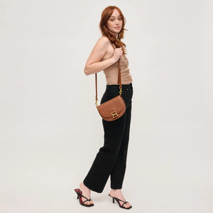 Alise Woven Crossbody in Light Chocolate by Urban Expressions
