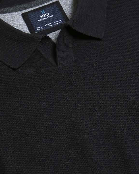 Modern Johnny Sweater in Black