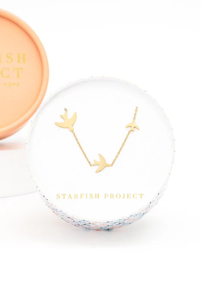 Sparrow Gold Necklace by Starfish Project