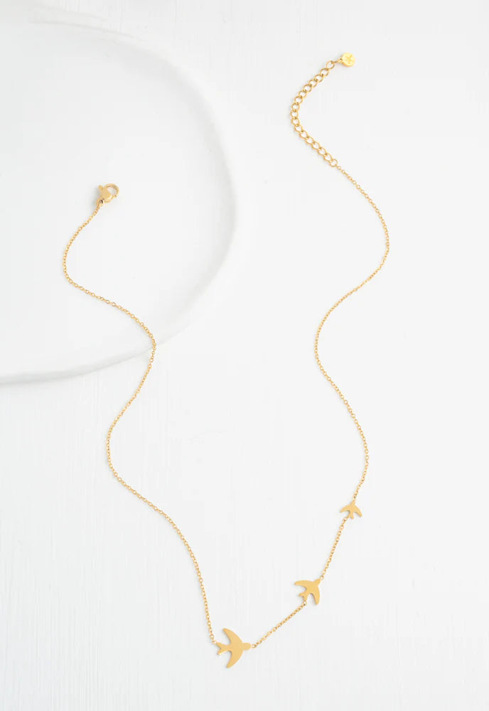 Sparrow Gold Necklace by Starfish Project