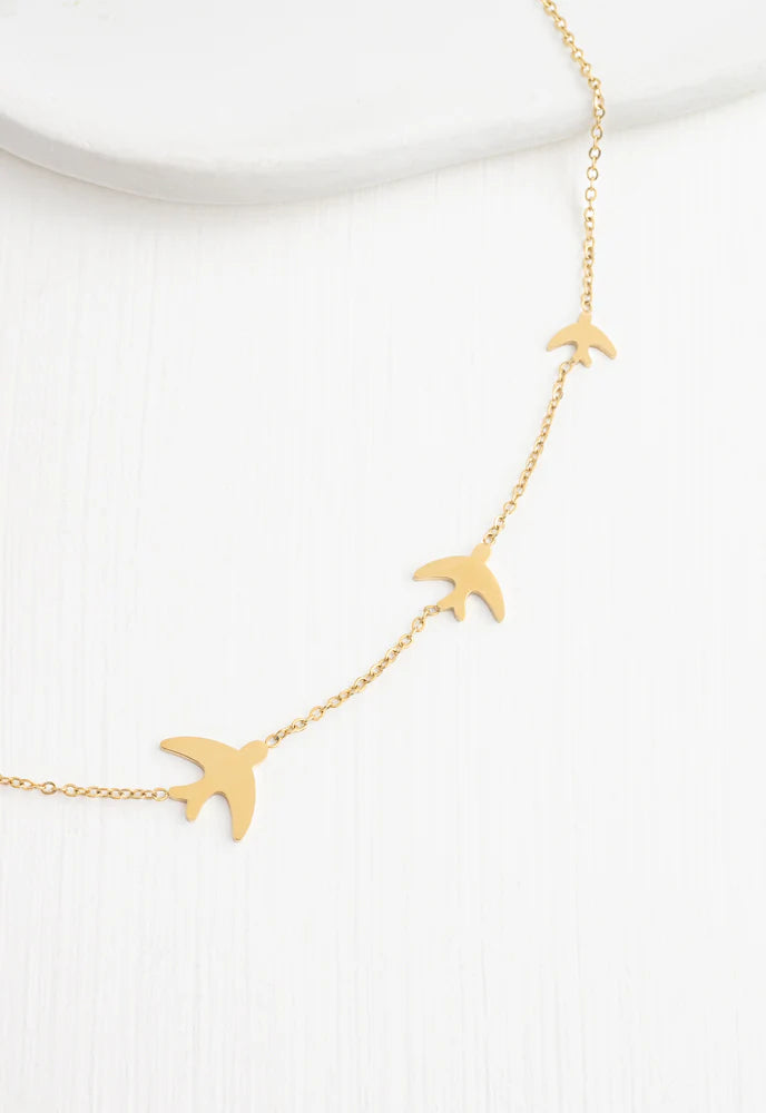 Sparrow Gold Necklace by Starfish Project