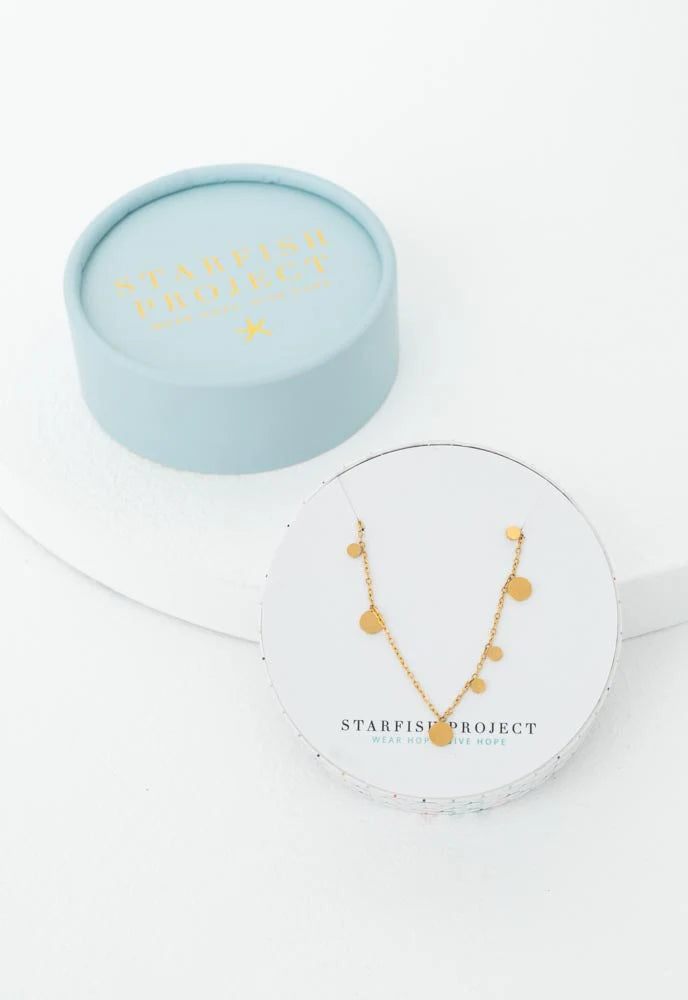 Confetti Gold Necklace by Starfish Project