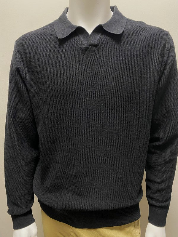 Modern Johnny Sweater in Black