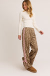 Selah Bow Detail Track Pant With Pink Bow