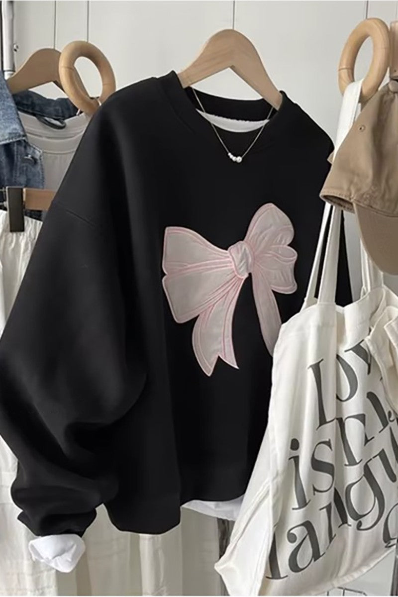 Lauren Patch Bow Sweatshirt