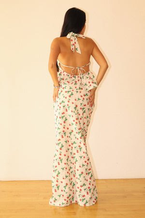 Strawberry Print Halter Top by Bailey Rose