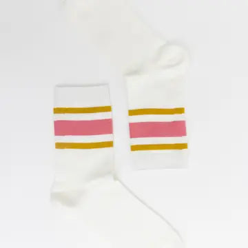 Retro Stripe Crew Socks