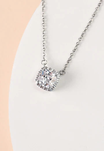 Forever Cushion-Cut Platinum Necklace by Starfish Project