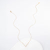 Brilliance V-Bar Chevron Zircon & Platinum Necklace in Gold by Starfish Project