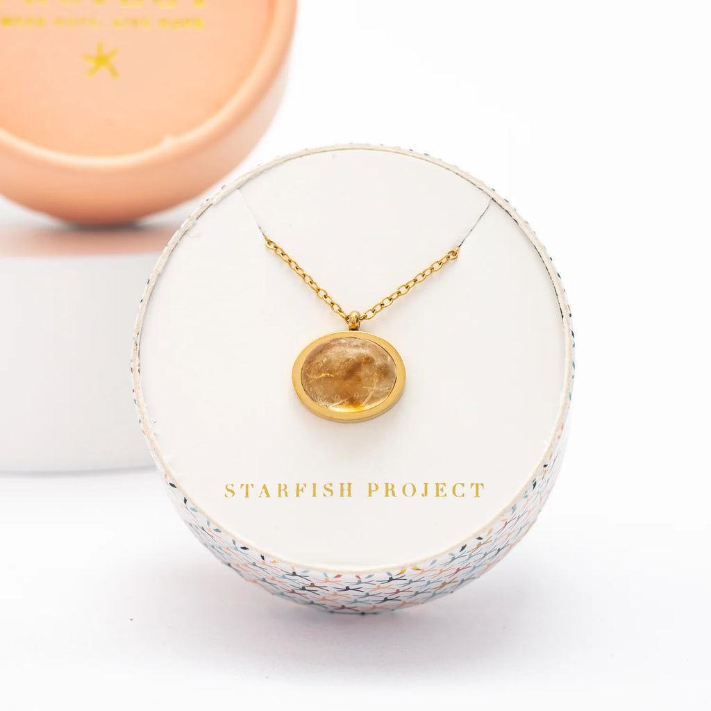 Hopeful Glow Necklace in Citrine by Starfish Project